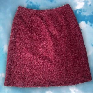 Red Fuzzy Skirt
